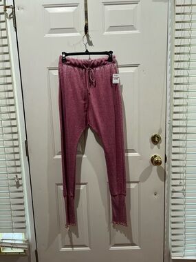 Free People Women’s Mauve Drawstring Loungers